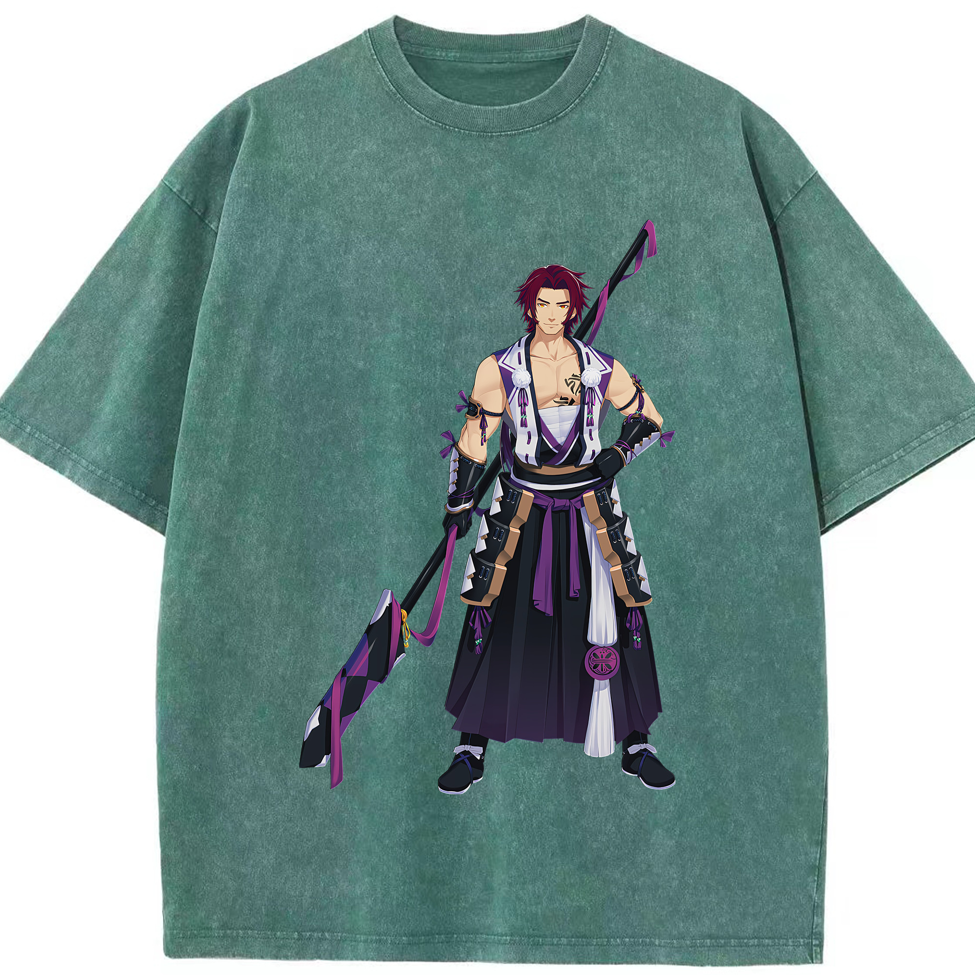 （画像用） 刀剣乱舞 Touken Ranbu 綿100% ヴィンテージ風 半袖Tシャツ（フロントプリント）